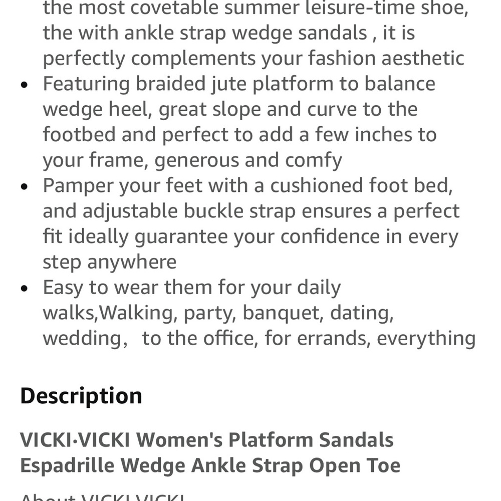 Elegant Tan Wedge Sandals with Adjustable Straps - Picture 4 of 9